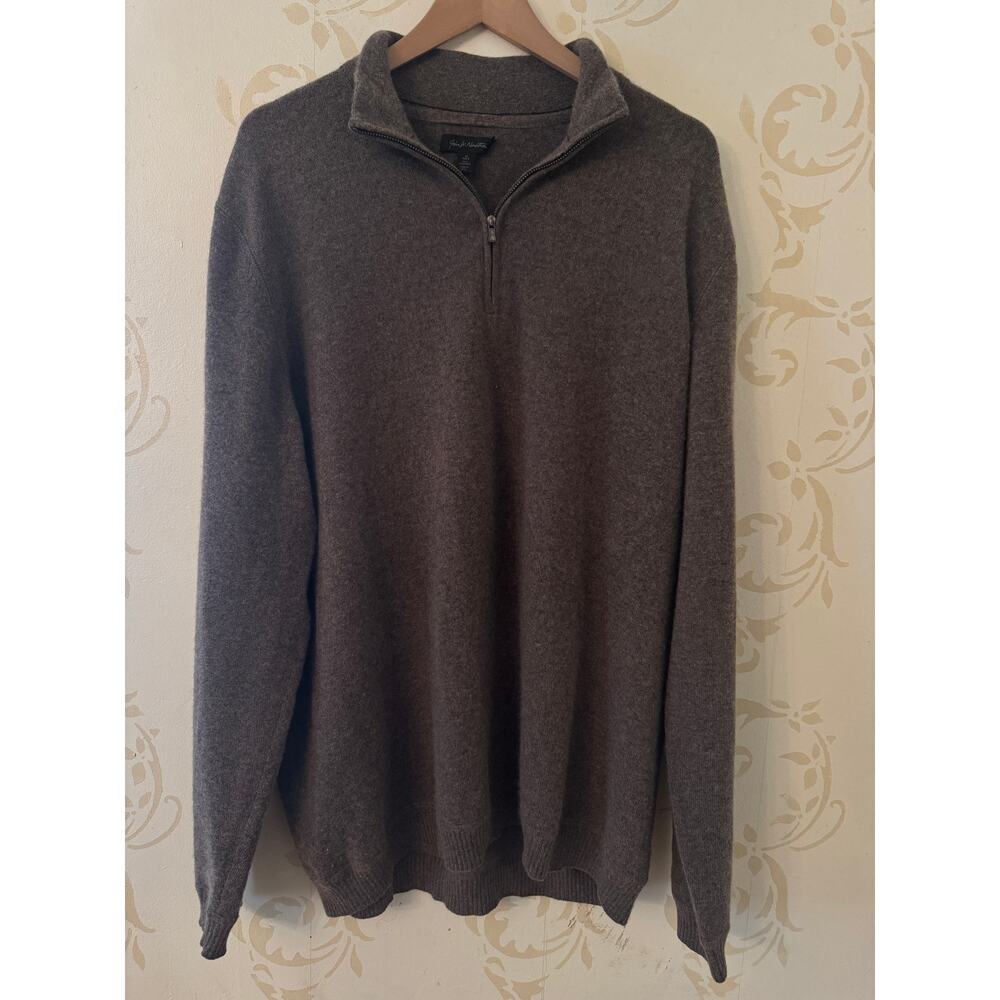 Men's XL Tall John W. Nordstrom 100% Cashmere Beige Sweater